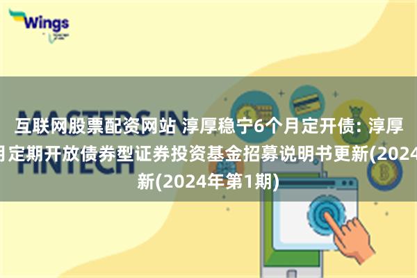 互联网股票配资网站 淳厚稳宁6个月定开债: 淳厚稳宁6个月定期开放债券型证券投资基金招募说明书更新(2024年第1期)